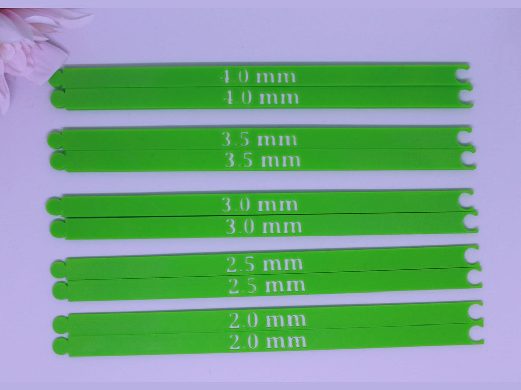 Tykkelsespinde til Ler – 2 / 2,5 / 3 / 3,5 / 4 mm